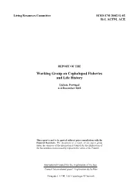 Working Group on Cephalopod Fisheries and Life History