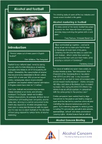 Alcohol and Football Introduction