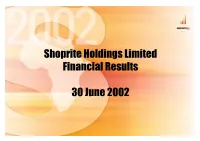 Analyst Presentation August 2002