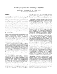 Bootstrapping Trust in Commodity Computers