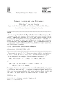 Compact Covering and Game Determinacy