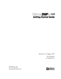 Visualdsp++ 5.0 Getting Started Guide Iii CONTENTS