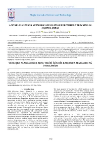 Mugla Journal of Science and Technology a WIRELESS SENSOR