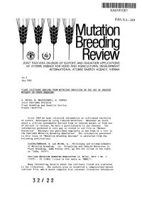 Mutation Breeding Review
