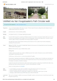 Uckfield Via Van Hoogstraaten's Path Circular Walk