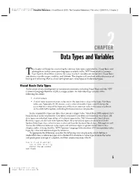 Data Types and Variables