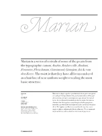 Marian Is a Series of Revivals of Some of the Greats