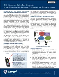 Maxphone—Multi-Access Extension for Smartphones Fact Sheet
