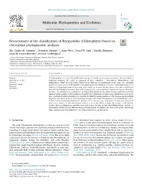 Reassessment of the Classification of Bryopsidales (Chlorophyta) Based on T Chloroplast Phylogenomic Analyses ⁎ Ma
