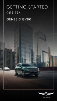 2021 GV80 Getting Started Guide