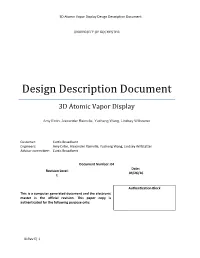 3D Atomic Display