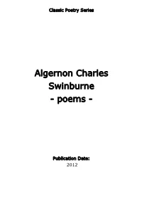 Algernon Charles Swinburne - Poems