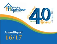 Annual Report 16/17 a Message from Our Executive Director