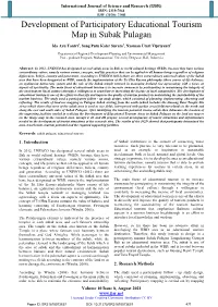 Development of Participatory Educational Tourism Map in Subak Pulagan