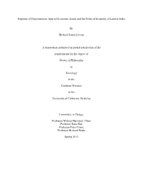 Regimes of Dispossession: Special Economic Zones and the Political Economy of Land in India
