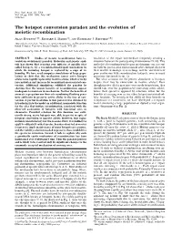 The Hotspot Conversion Paradox and the Evolution of Meiotic Recombination