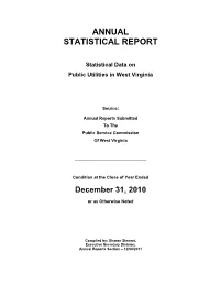Annual Statistical Report