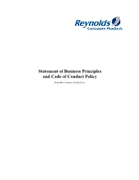 Code of Business Conduct
