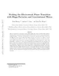 Probing the Electroweak Phase Transition with Higgs Factories and Gravitational Waves