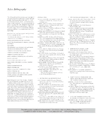 Select Bibliography