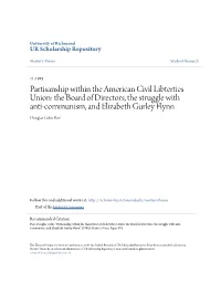 The Board of Directors, the Struggle with Anti-Communism, and Elizabeth Gurley Flynn Douglas Colin Post