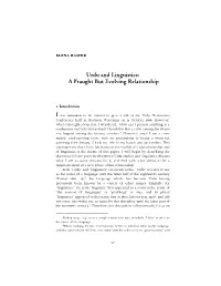 Urdu and Linguistics: a Fraught but Evolving Relationship