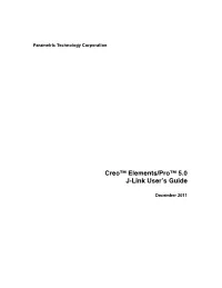 Creo Elements/Pro 5.0 J-Link User's Guide