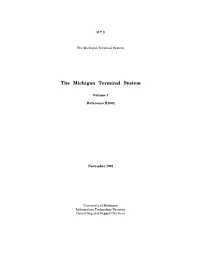 MTS Volume 1, for Example, Introduces the User to MTS and Describes in General the MTS Operating System, While MTS Volume 10 Deals Exclusively with BASIC