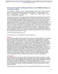 Nearly All New Protein-Coding Predictions in the CHESS Database Are Not Protein-Coding Irwin Jungreis*,✝,1,2, Michael L