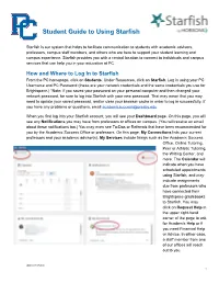 Student Guide to Using Starfish.Pdf