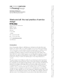 Warts-And-All: the Real Practice of Service Design