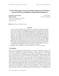 MAGIC Summoning: Towards Automatic Suggesting and Testing of Gestures with Low Probability of False Positives During Use