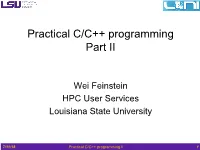 Practical C/C++ Programming Part II