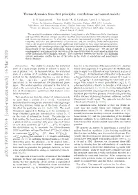 Thermodynamics from First Principles: Correlations and Nonextensivity
