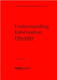 Understanding Information Disorder