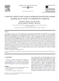 A Network Model of Early Events in Epidermal Growth Factor Receptor Signaling That Accounts for Combinatorial Complexity Michael L