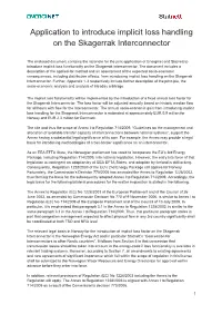 Application to Introduce Implicit Loss Handling on the Skagerrak Interconnector