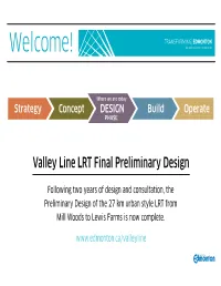 Valley Line Capstone Event