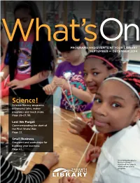 Science! Science Literacy Programs, Astronomy Talks, Maker Programs and Much More
