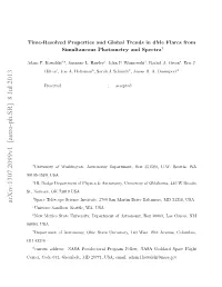 Time-Resolved Properties and Global Trends in Dme Flares From