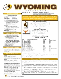 Complete Wyoming Game Notes .PDF