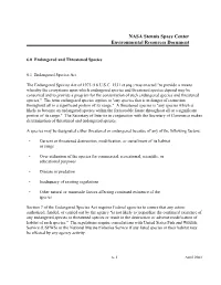 NASA Stennis Space Center Environmental Resources Document