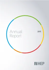 Annual Report on the State of Affairs and Oper- Ations of HEP D.D