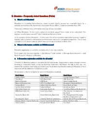 E- Mandate – Frequently Asked Questions (Faqs)
