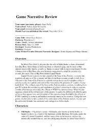 Game Narrative Review