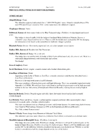 THE FOLLOWING ITEMS HAVE BEEN REGISTERED: ÆTHELMEARC Abigail Kelhoge. Name. the Submitter Requested Authenticity for A