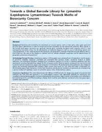 Towards a Global Barcode Library for Lymantria (Lepidoptera: Lymantriinae) Tussock Moths of Biosecurity Concern