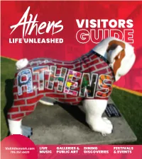 Visitors Guide Is Produced by the Athens Convention & Visitors Bureau
