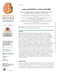 Large-Scale Dcms for Resting-State Fmri
