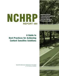 Nchrp Report 480